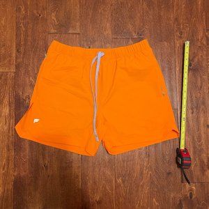 Fabletics Men's Orange One Short (Lined) - Size L